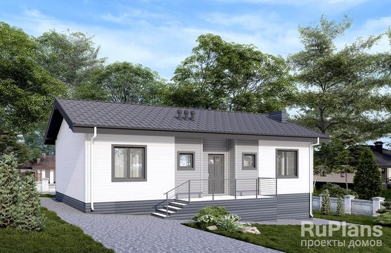 Rg6500 - Одноэтажный дом с подвалом и тремя спальнями